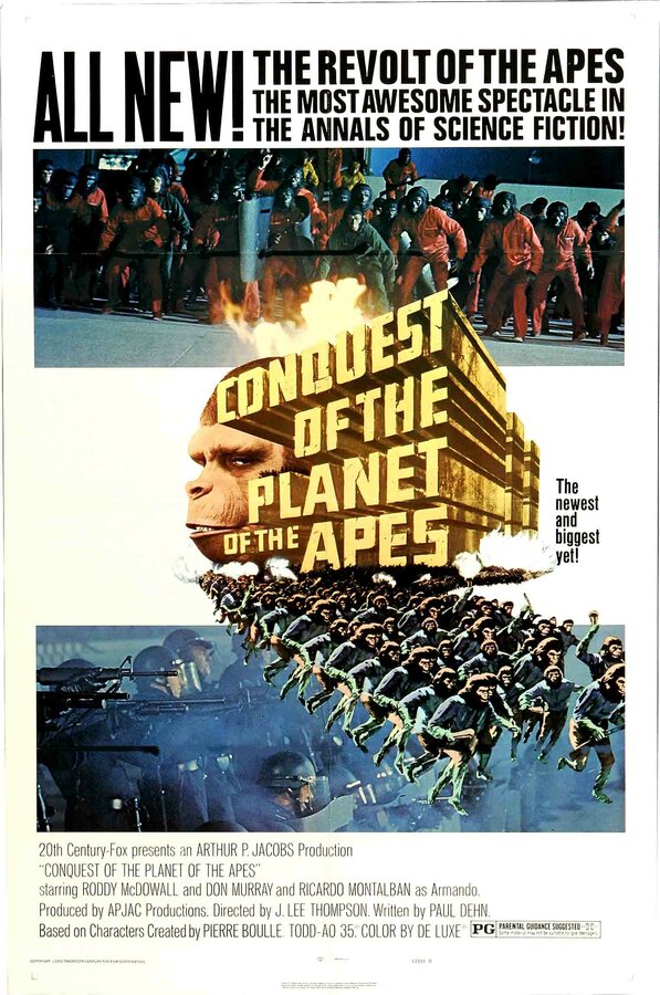 Постер: Завоевание планеты обезьян (1972)