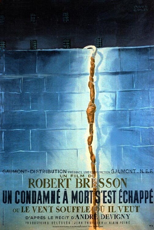 Постер: Приговоренный к смерти бежал, или Дух веет, где хочет (1956)