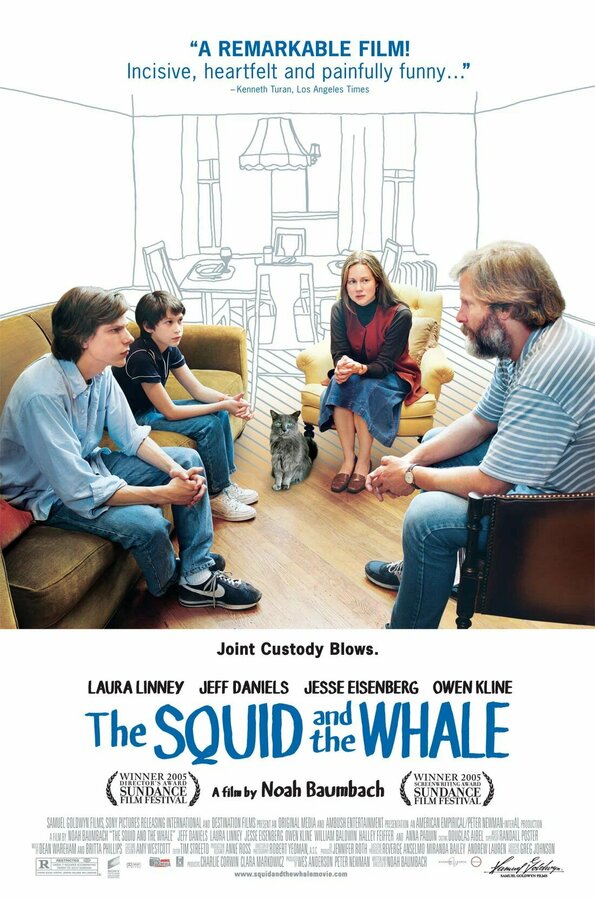 Постер: Кальмар и кит (2005)