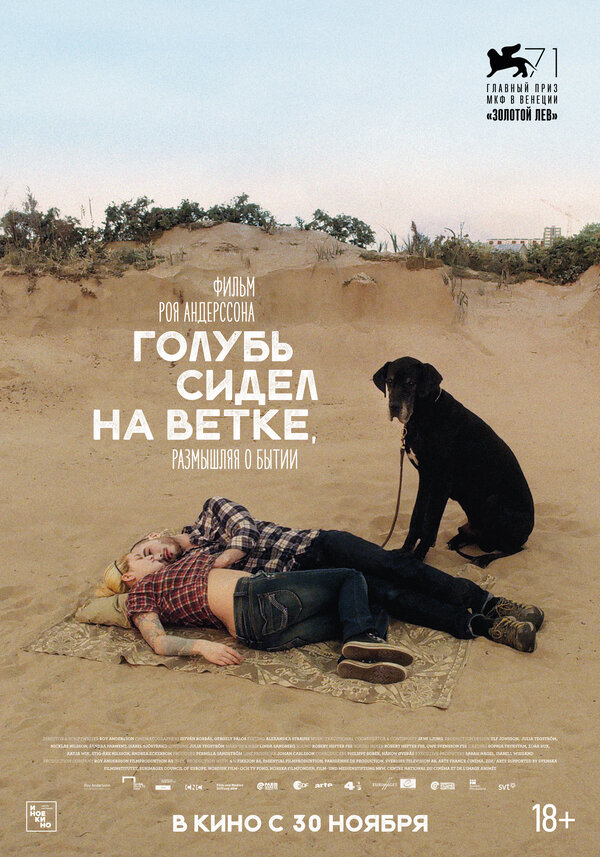 Постер: Голубь сидел на ветке, размышляя о бытии (2014)
